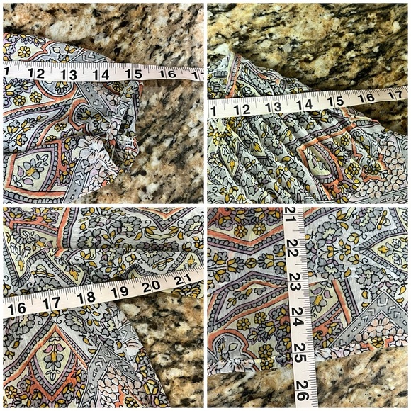 Vintage Y2k Retro Sheer Paisley Pintuck Peasant Blouse Tunic Beqch Boho Hippie M - Picture 7 of 10